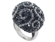 Кольцо, серебро 925, кристалл Сваровски 018 02 21-03370 2010 г инфо 10311r.