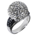 Кольцо, серебро 925, кристалл Сваровски 018 02 21-04560 2010 г инфо 10517r.