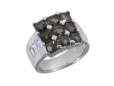 Кольцо, серебро 925, раухтопаз,циркон 004 02 21ksp-00224 2009 г инфо 10858r.